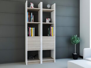 Eraldiseisev riiul Kalune Design Esbi 102, valge/helepruun hind ja info | Riiulid | kaup24.ee