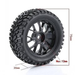 75 mm 1/10 Rc autorehvid maanteel Touring Drift auto rehvi ratas jaoks hind ja info | Suuhügieen | kaup24.ee