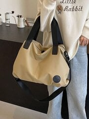 Lihtne, minimalistlik ühevärviline naiste kandekott, mida saab kanda Crossbody-Khaki värvi цена и информация | Женские сумки | kaup24.ee