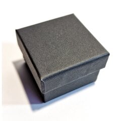 Kinkekarbid 9 x 9 x 3 cm(h) - paber, matt must. 12 tükki pakendis hind ja info | Kingituste pakendid | kaup24.ee