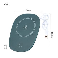 (roheline)Usb-tassisoojendi Kruus Soojendusega tassisoojendusalus 55°c Termostaatiline soojenduspadi kohvipiima tee jaoks Automaatne väljalülitus kingitus sõpradele - Elektriline teepliit/teeboiler - hind ja info | Joogipudelid | kaup24.ee