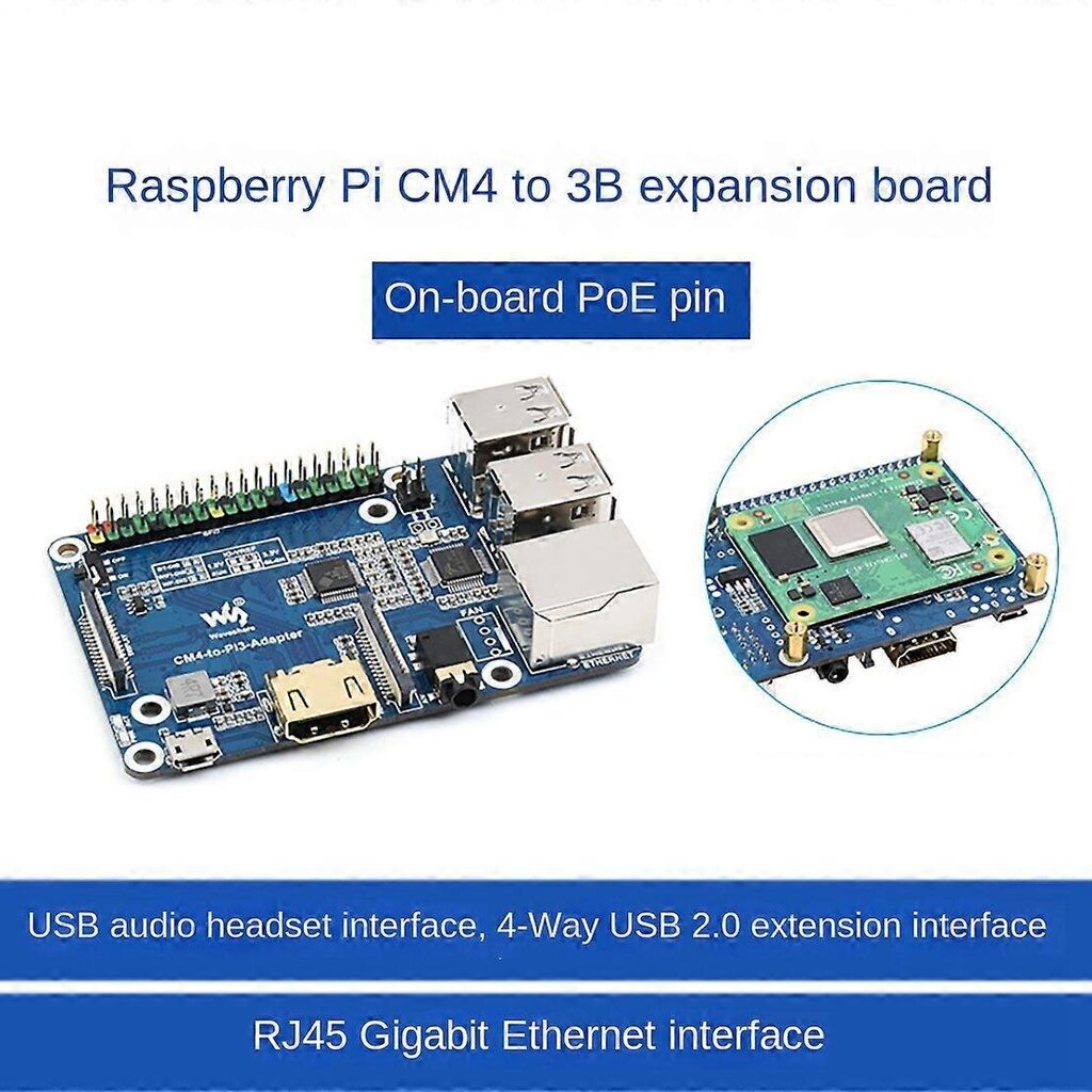 Asenduslaiendusplaat Cm4 Kuni 3B, Mis Ühildub 3 Mudeliga + Emaplaadi Laiendus Toetab Juurdepääsu Cm4 Lite/Emmc Ser Autotarvikutele hind ja info | Mootori osad | kaup24.ee