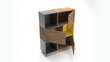 Eraldiseisev riiul Kalune Design Bengu, pruun/kollane hind ja info | Riiulid | kaup24.ee