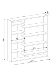 Eraldiseisev riiul Kalune Design Handy, valge hind ja info | Riiulid | kaup24.ee