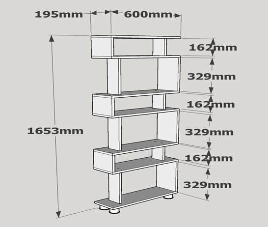 Eraldiseisev riiul Kalune Design Blok, valge hind ja info | Riiulid | kaup24.ee