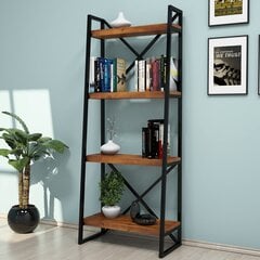 Напольный стеллаж Kalune Design Alaro Ladder, коричневый/черный цена и информация | Доски | kaup24.ee