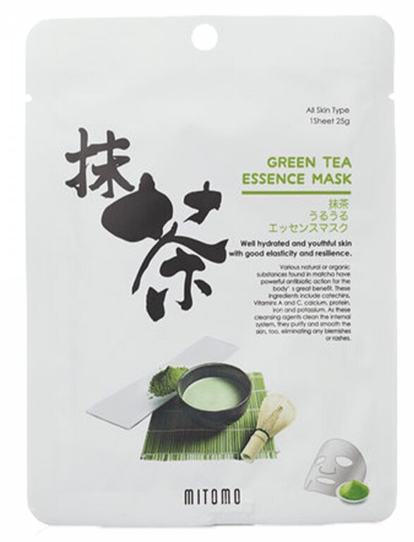 Kangasmask Mitomo Green Tea 25 g hind ja info | Näomaskid, silmamaskid | kaup24.ee
