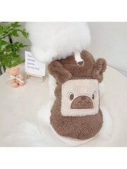 One Pet Talvine lemmiklooma vest, pehmed paksud koerariided, kassipullover, sobivad riided koertele talvel kandmiseks-Apricot-S цена и информация | Мягкие игрушки | kaup24.ee