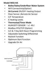 (must MC6-HA220-240V)Wifi puutetundlik termostaat veekütte/radiaatori ventiili jaoks Inglise/saksa/poola/tšehhi/itaalia/hispaania juht nutitelefoniga - nutikas temperatuuri reguleerimise süsteem - цена и информация | Фляги для воды | kaup24.ee