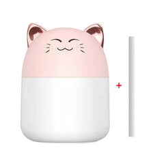 (Pink Cat 250ML)Õhuniisutaja 250ML Aroomi eeterlike õlide hajuti USB Cool Mist pihusti öövalgustusega magamistoa kodu auto lõhnahajuti hind ja info | Autolõhnastajad | kaup24.ee