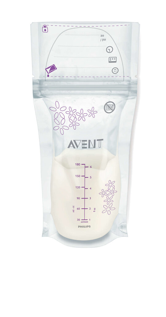 Rinnapiima kott Philips Avent SCF603/25 180 ml цена и информация | Laste sööginõud | kaup24.ee