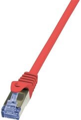 LOGILINK - Patch Cable Cat.6A 10G S/FTP PIMF PrimeLine red 0,50m цена и информация | Кабели и провода | kaup24.ee
