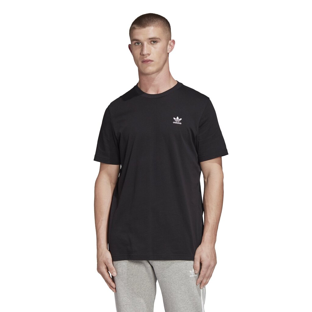 Meeste must T-särk Adidas Originals Trefoil Essentials Tee FM9969 цена и информация | Meeste T-särgid | kaup24.ee