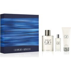 Komplekt meestele Giorgio Armani Acqua di Gio Pour Homme: EDT meestele 100 ml + EDT meestele 15 ml + dušigeel 75 ml hind ja info | Meeste parfüümid | kaup24.ee