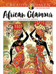 Creative Haven African Glamour Coloring Book цена и информация | Книжки - раскраски | kaup24.ee