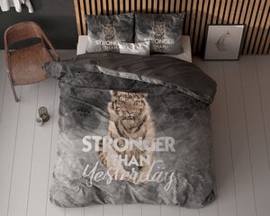 Voodipesukomplekt Stronger than Yesterday, 240x220cm, Sleeptime, 3 osa hind ja info | Voodipesu | kaup24.ee