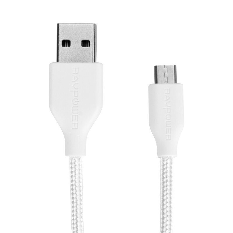 Punutud kaabel RAVPower RP-CB016 1m USB A kuni Micro-USB цена и информация | Mobiiltelefonide kaablid | kaup24.ee