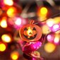 Halloweeni Stringi Tuled Light String Lame KõRvitsa Stiilis 3 Meetrit 30 Tuld 8 ValgustusrežIimi Kaugjuhtimispult Kollane hind ja info | LED ribad | kaup24.ee