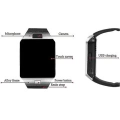 Bluetooth Smart Watch kaameraga Veekindel Phone Mate Android IOS-i jaoks hind ja info | Nutikellad (smartwatch) | kaup24.ee