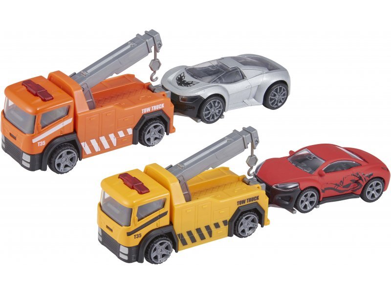 Veoki ja auto komplekt HTI Teamsterz, 10 cm hind ja info | Poiste mänguasjad | kaup24.ee