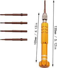 Magnetiline kruvikeeraja 5-ühes Magnetiline multifunktsionaalne käsitööriistade remonditööriistade kruvikeeraja komplekt iPhone'i, sülearvuti mitme tööriistaga pudeliavaja tööriista kruvikeeraja jaoks hind ja info | Telefoniosad ja parandamise tööriistad | kaup24.ee