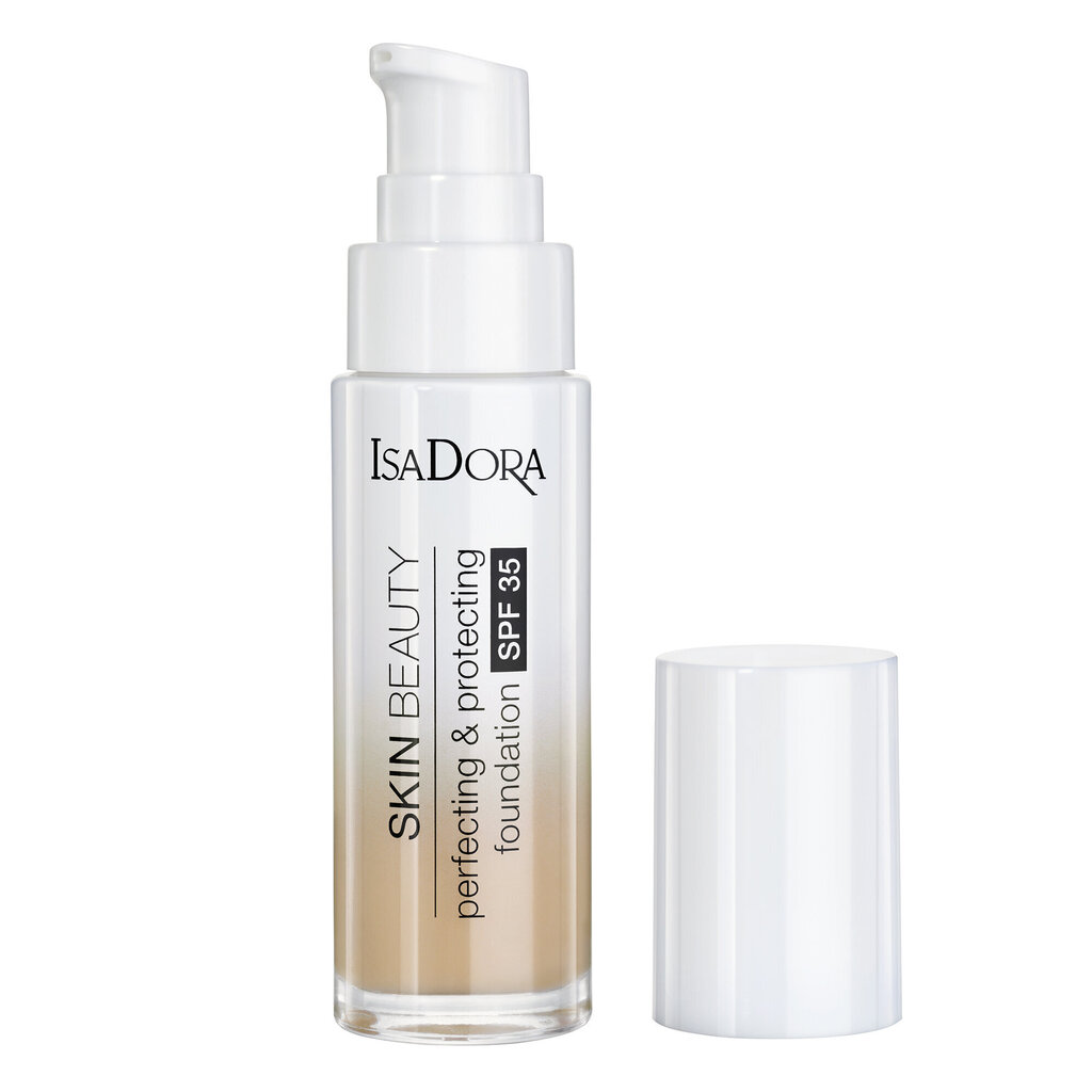 Jumestuskreem IsaDora Skin Beauty Perfecting & Protecting SPF35 30 ml, 03 Nude hind ja info | Jumestuskreemid, puudrid | kaup24.ee