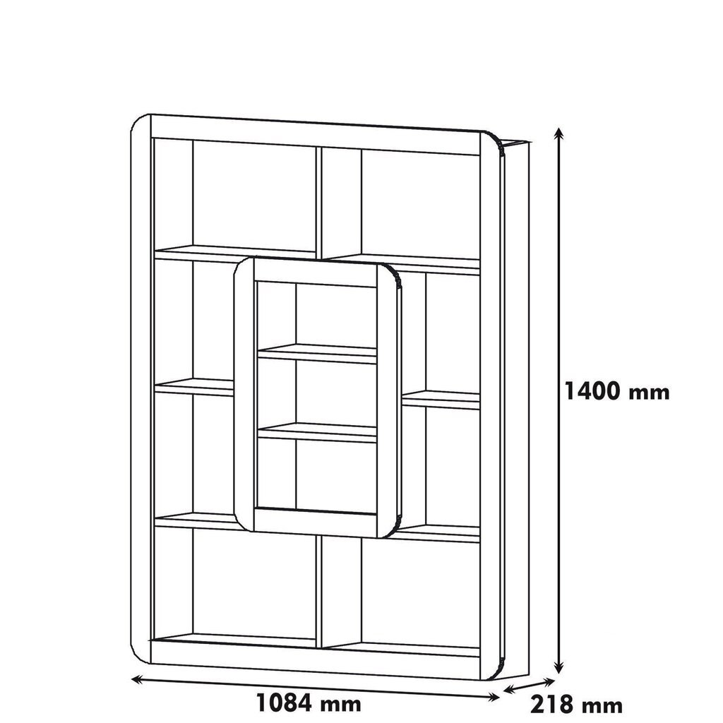 Riiul Kalune Design Orkide, valge/pruun hind ja info | Riiulid | kaup24.ee