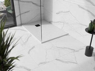 Прямоугольный душевой поддон Mexen Stone+ с сифоном, 100 x 90 см, White+Black цена и информация | Стойки для душа | kaup24.ee