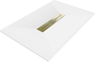 Прямоугольный душевой поддон Mexen Toro SMC с сифоном, 110 x 90 см, White+Gold цена и информация | Стойки для душа | kaup24.ee