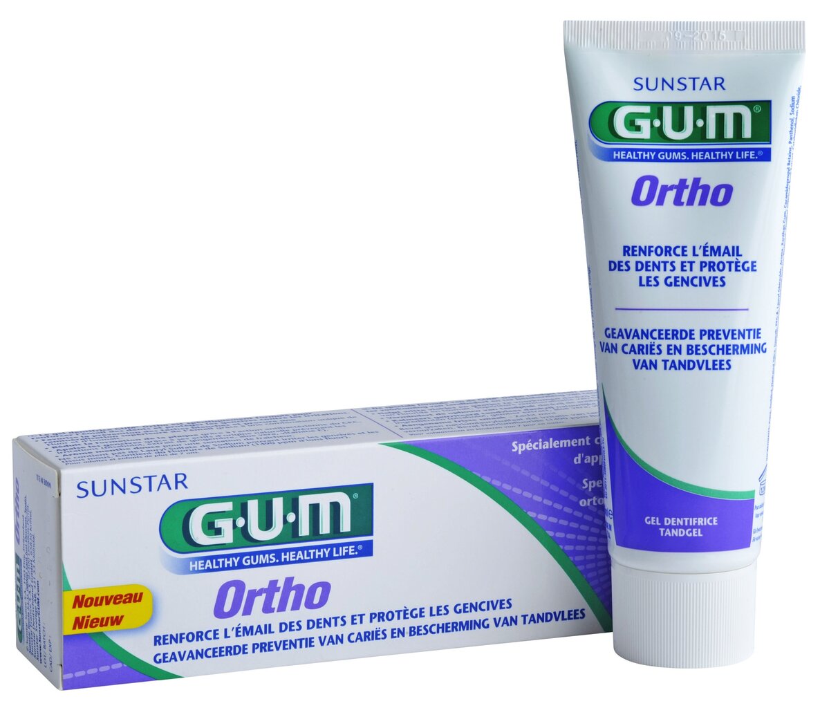 Hambapasta 75 ml inimestele, kes kannavad ortodontilisi seadmeid Ortho GUM® (3080) hind ja info | Suuhügieen | kaup24.ee