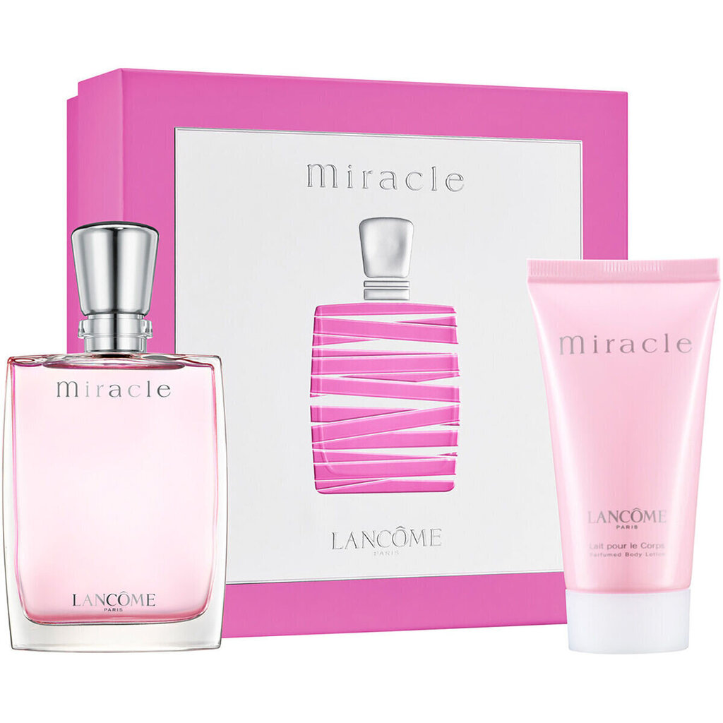 Komplekt Lancome Miracle Women: EDP naistele 30 ml + ihupiim 50 ml hind ja info | Naiste parfüümid | kaup24.ee