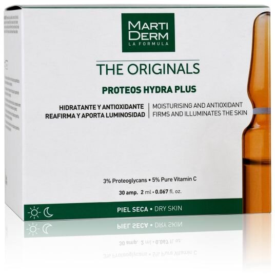 Seerum kuivale näonahale MartiDerm The Originals Proteos Hydra Plus 10 x 2 ml hind ja info | Näoõlid, seerumid | kaup24.ee