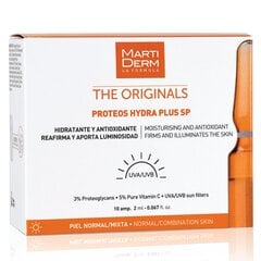 Сыворотка-ампулы для кожи лица MartiDerm The Originals Proteos Hydra Plus SP, 10x2 мл kaina ir informacija | Сыворотки для лица, масла | kaup24.ee