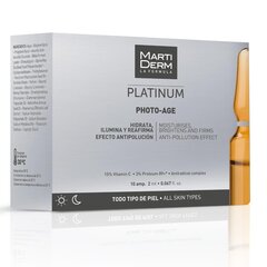 Näoseerum koos C-vitamiiniga MartiDerm Platinum Photo Age 10x2 ml цена и информация | Сыворотки для лица, масла | kaup24.ee