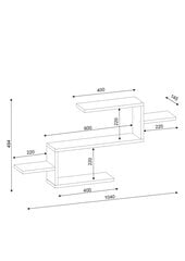 Riiul Kalune Design Twist, valge hind ja info | Riiulid | kaup24.ee