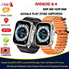 S8 Android Google Play 4g SIM-kaart Smart Gps Wifi Trace Asukoht Mehed Laps Õpilane Nutikell Kaamera Hääl Video Sos Call Watch hind ja info | Nutikellad (smartwatch) | kaup24.ee