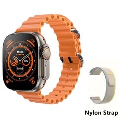 49 mm nutikell Apple Smart Watch Ultra Series 8 jaoks meeste naiste käekellad Nfc GPS raja termomeeter Bluetooth kõne veekindel sport hind ja info | Nutikellad (smartwatch) | kaup24.ee