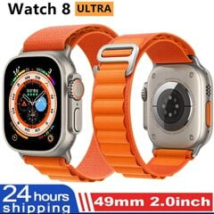 49 мм умные часы для Apple Smart Watch Ultra Series 8 мужские и женские часы NFC GPS трек термометр Bluetoothcall водонепроницаемые спортивные цена и информация | Смарт-часы (smartwatch) | kaup24.ee