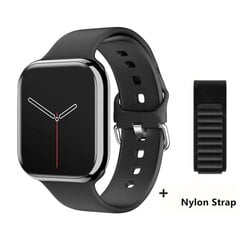 Uus Smart Watch 9 Bt Call Nfc Heart Rate Sport Fitness Veekindel Amoled Ekraan Juhtmeta Laadimine 450Mah Meeste Naiste Jaoks Iwo Kella Jaoks_Black-BlackGS hind ja info | Nutikellad (smartwatch) | kaup24.ee