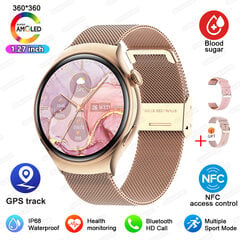 2024. Aasta Uus Huawei Watch 4 Mini Nfc Nutikell Naiste Amoled Hd Ekraan Ip68 Veekindel Pulss Veresuhkur Bt Kõne Nutikell_Gold Mesh Belt 2a_Watch4 Mini hind ja info | Nutikellad (smartwatch) | kaup24.ee