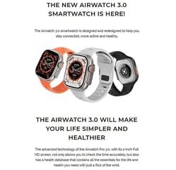 SMARTWATCH AIRWATCH PRO 3.0 SPORTRIBADEGA hind ja info | Nutikellad (smartwatch) | kaup24.ee