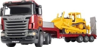 Bruder Scania treiler + CAT buldooser цена и информация | Игрушки для мальчиков | kaup24.ee