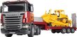Bruder Scania treiler + CAT buldooser цена и информация | Poiste mänguasjad | kaup24.ee