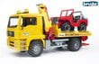 Bruder MAN puksiirauto+maastur цена и информация | Poiste mänguasjad | kaup24.ee