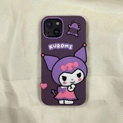 3D multikas Sanrio Kuromi Luksusliku käevõruga Pehmest silikoonist telefoniümbristega iPhone 14 13 12 11 Pro Max tagakaane Y2k Girl Kingitus hind ja info | Telefoni kaaned, ümbrised | kaup24.ee