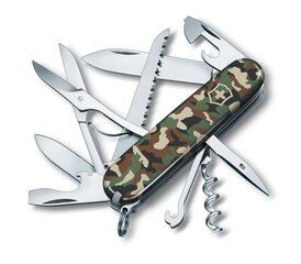 VICTORINOX Huntsman Camouflage green Нож перочинный цена и информация | Туристические ножи, многофункциональные приборы | kaup24.ee