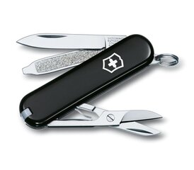 Taskunuga-võtmehoidja Victorinox Classic SD, must hind ja info | Taskunoad, multifunktsionaalsed tööriistad | kaup24.ee