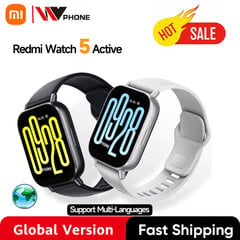 Globaalne Versioon Xiaomi Redmi Watch 5 Active 2'' Ekraan Kuni 18 Päeva Aku Kasutusiga 140+ Treeningrežiimi Bluetooth Helistamine 5Atm_Black n blue strap hind ja info | Nutikellad (smartwatch) | kaup24.ee