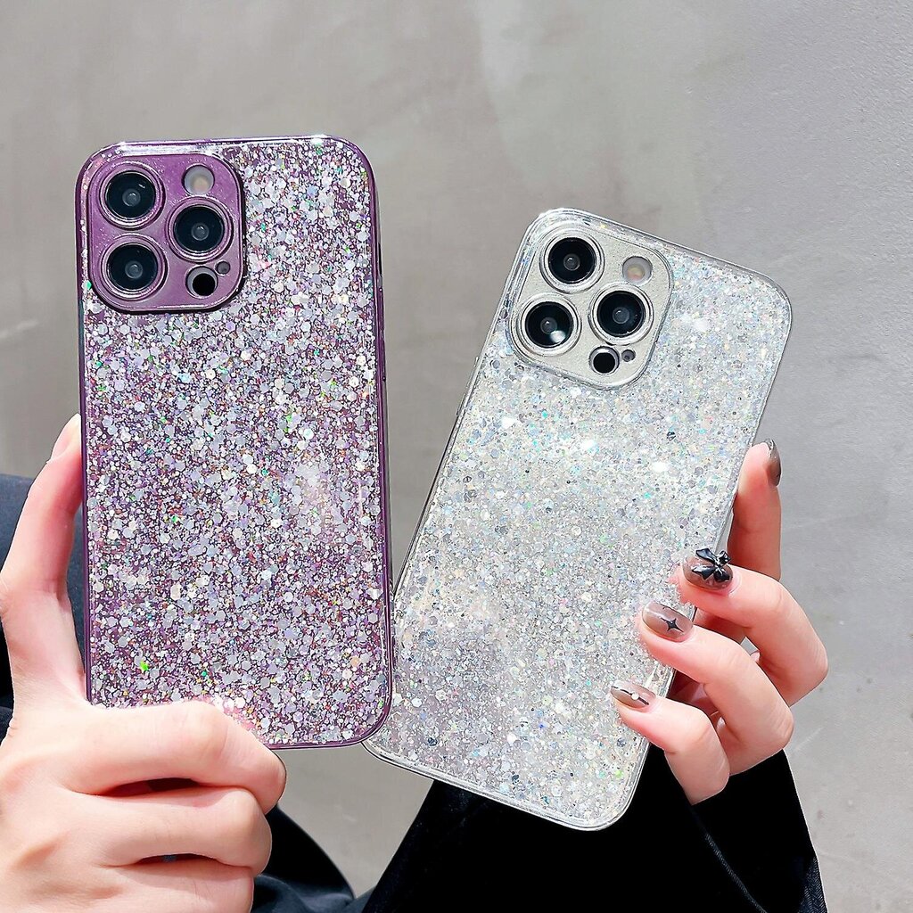 iPhone 15 Pro Max ümbris, Twinkle Disco telefonikaas koos Cute Bling Sparkle'iga iPhone'ile цена и информация | Telefoni kaaned, ümbrised | kaup24.ee