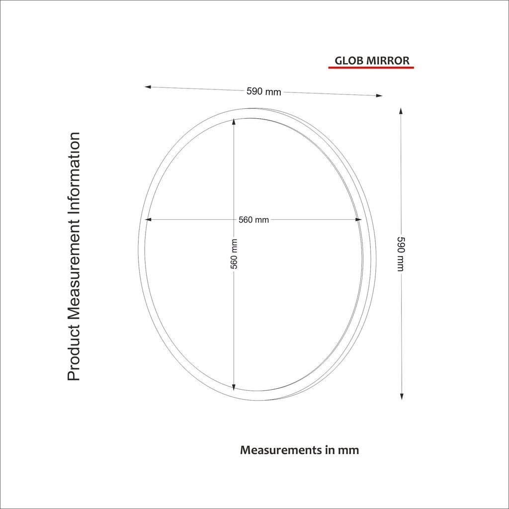 Peegel Kalune Design Glob, pruun цена и информация | Peeglid | kaup24.ee